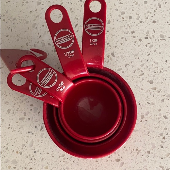 Kitchen aid measuring cup set red - Picture 4 of 8